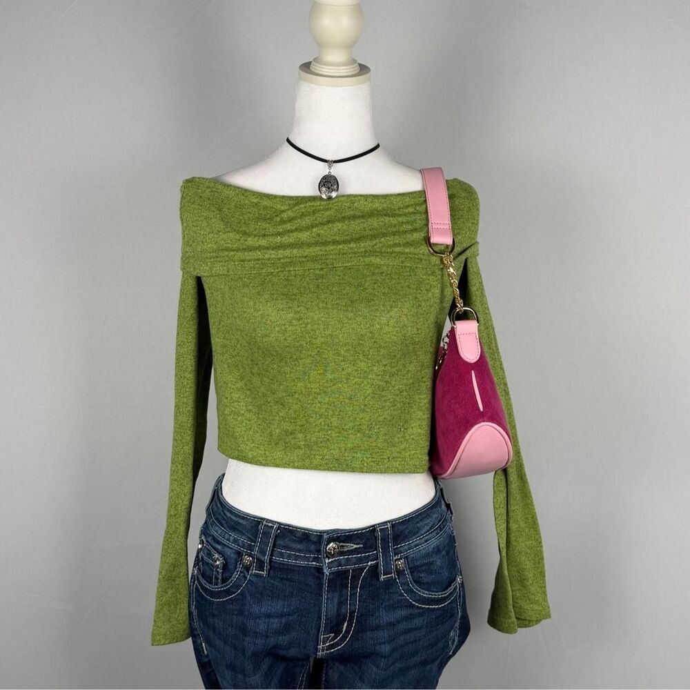 Cider Women's Green Crop-top